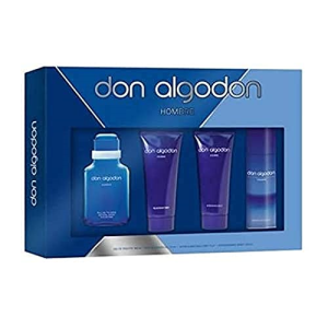 Don algodon hombre colonia100 ml más gel 75 ml más desodorante 150ml más vaporizador 10 ml